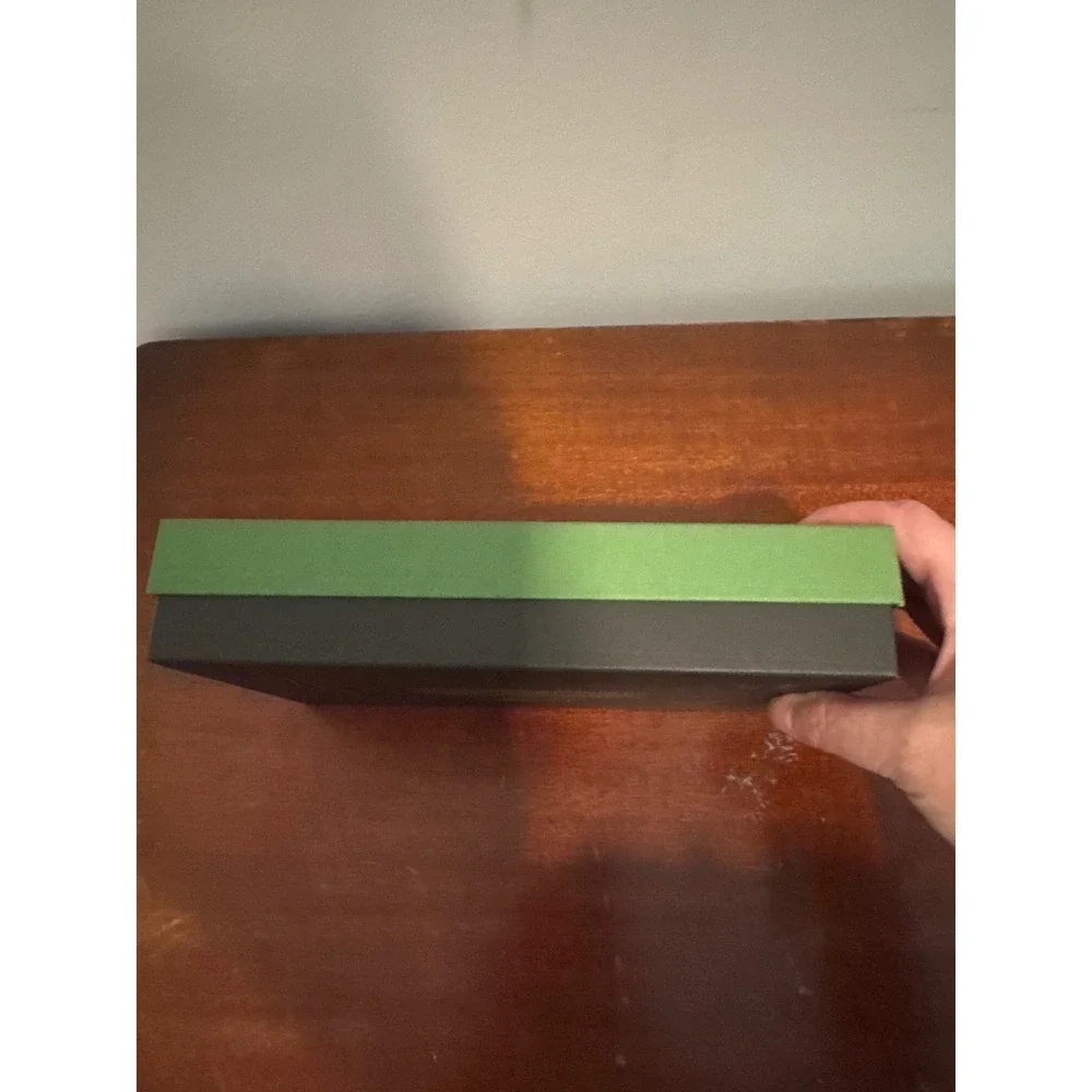 Kate Spade New York Green and Black Recycled Gift Storage Box Small Accessory